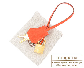 Hermes　Birkin bag 35　Capucine/Capucine orange　Togo leather　Gold hardware