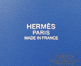 Hermes　Bolide bag 31　Blue hydra　Clemence leather　Silver hardware