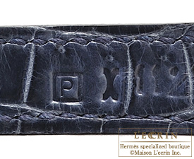 Hermes　Birkin bag 25　Blue abysse　Niloticus crocodile skin　Silver hardware