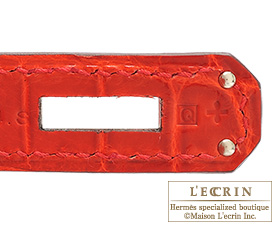 Hermes　Birkin bag 30　Geranium　Niloticus crocodile skin　Silver hardware