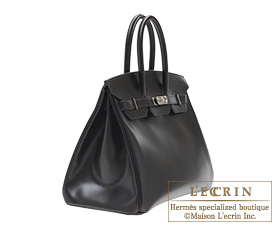 Hermes　Birkin bag 35　Black　Box calf leather　Silver hardware