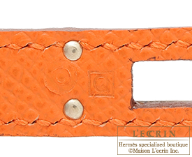 Hermes　Birkin bag 25　Orange　Epsom leather　Silver hardware