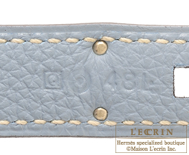 Hermes　Birkin bag 40　Blue lin　Togo leather　Silver hardware