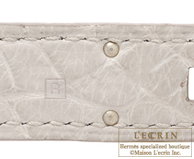 Hermes　Birkin bag 30　Beton　Matt alligator crocodile skin　Silver hardware