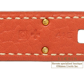 Hermes　Birkin bag 35　Sanguine　Fjord leather　Gold hardware