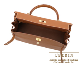 Hermes　Kelly bag 35　Gold　Togo leather　Gold hardware