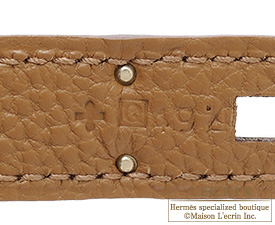 Hermes　Kelly bag 28　Alezan　Togo leather　Silver hardware
