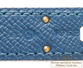 Hermes　Birkin bag 30　Blue thalassa　Epsom leather　Silver hardware