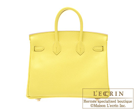 Hermes Soufre Yellow Epsom Gold Hardware Birkin 25 Handbag Bag Tote –  MAISON de LUXE
