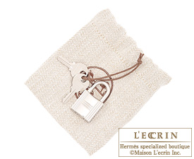 Hermes　Birkin bag 30　Kraft/Pearl grey　Clemence leather　Silver hardware