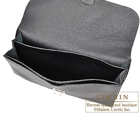 HERMES SAC A DEPECHE 38 Clemence leather Black Hand bag 500060032