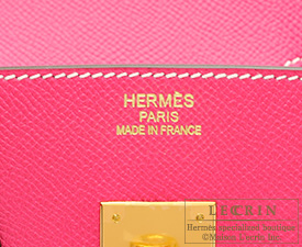 Hermes Birkin 35 Rose Tyrien Epsom Gold Hardware #Q