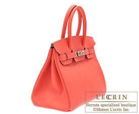 Hermes　Birkin bag 30　Rose jaipur　Epsom leather　Silver hardware