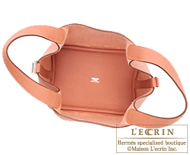 Hermes　Picotin Lock bag 18/PM　Rose tea　Clemence leather　Silver hardware