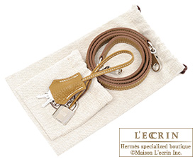 Hermes　Bolide bag 31　Kraft　Clemence leather　Silver hardware