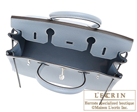 Hermes　Birkin bag 30　Blue lin　Epsom leather　Silver hardware