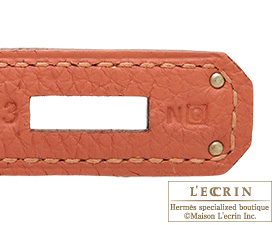 Hermes　Kelly bag 32　Rosy　Togo leather　Silver hardware