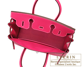 Hermes　Birkin bag 30　Rose tyrien　Epsom leather　Silver hardware