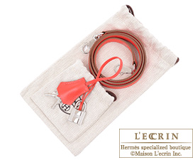 Hermes　Bolide bag 35　Rose jaipur　Epsom leather　Silver hardware