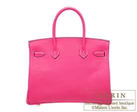 Hermes　Birkin bag 30　Rose tyrien　Epsom leather　Gold hardware