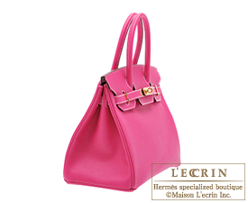 Hermes　Birkin bag 30　Rose tyrien　Epsom leather　Gold hardware
