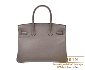 Hermes　Birkin bag 30　Etain　Epsom leather　Silver hardware