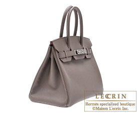 Hermes Birkin bag 30 Etain Epsom leather Silver hardware