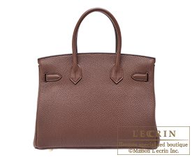 Hermes　Birkin bag 30　Brulee　Togo leather　Gold hardware
