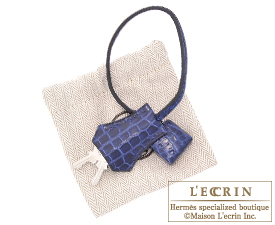 Hermes　Birkin bag 30　Blue saphir　Niloticus crocodile skin　Silver hardware