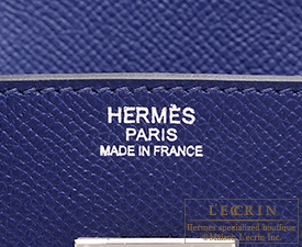 Hermes　Birkin bag 30　Blue saphir/Sapphire blue　Epsom leather　Silver hardware