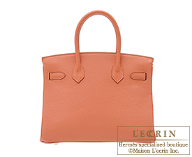 Hermes　Birkin bag 30　Rose tea　Clemence leather　Gold hardware