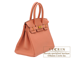 Hermes　Birkin bag 30　Rose tea　Clemence leather　Gold hardware