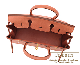 Hermes　Birkin bag 30　Rose tea　Clemence leather　Gold hardware