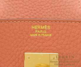 Hermes　Birkin bag 30　Rose tea　Clemence leather　Gold hardware