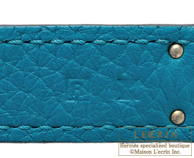 Hermes　Birkin bag 35　Blue izmir　Clemence leather　Silver hardware