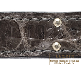 Hermes　Birkin bag 25　Gris fonce　Niloticus crocodile skin　Silver hardware