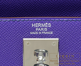 Hermes　Kelly bag 32　Crocus　Epsom leather　Silver hardware