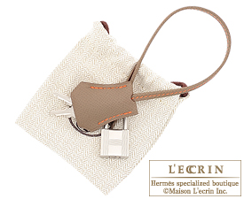 Hermes　Birkin bag 35　Flamingo/Etoupe grey　Epsom leather　Mat silver  hardware