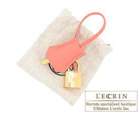 Hermes　Birkin bag 25　Flamingo　Epsom leather　Gold hardware