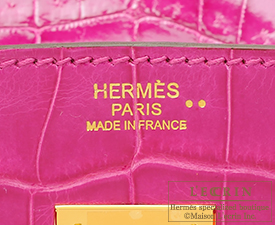 Hermes　Birkin bag 30　Rose scheherazade　Niloticus crocodile skin　Silver hardware