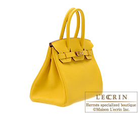 Hermes　Birkin bag 30　Soleil　Clemence leather　Gold hardware