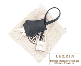 Hermes　Birkin bag 25　Blue ocean　Togo leather　Silver hardware