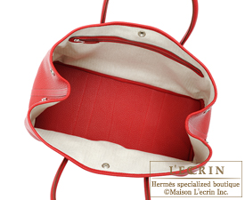 Hermes Rouge Piment Negonda Leather Garden Party 36 Bag Hermes
