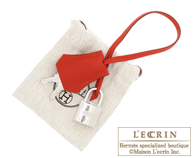 Hermes　Birkin bag 35　Vermillon　Togo leather　Silver hardware