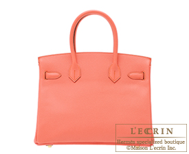 Hermes　Birkin bag 30　Flamingo　Epsom leather　Gold hardware