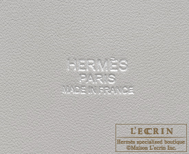 Hermes　Bolide bag 31　Pearl grey　Clemence leather　Silver hardware