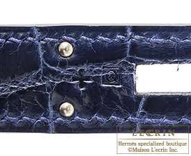 Hermes　Birkin bag 30　Blue abysse　Niloticus crocodile skin　Silver hardware