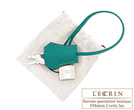 Hermes　Birkin bag 35　Malachite/Malachite green　Epsom leather　Silver hardware 