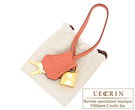 Hermes　Birkin bag 35　Rosy/Orange pink　Togo leather　Gold hardware