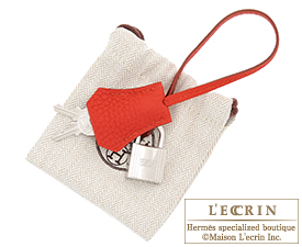 Hermes　Birkin bag 30　Vermillon　Togo leather　Silver hardware